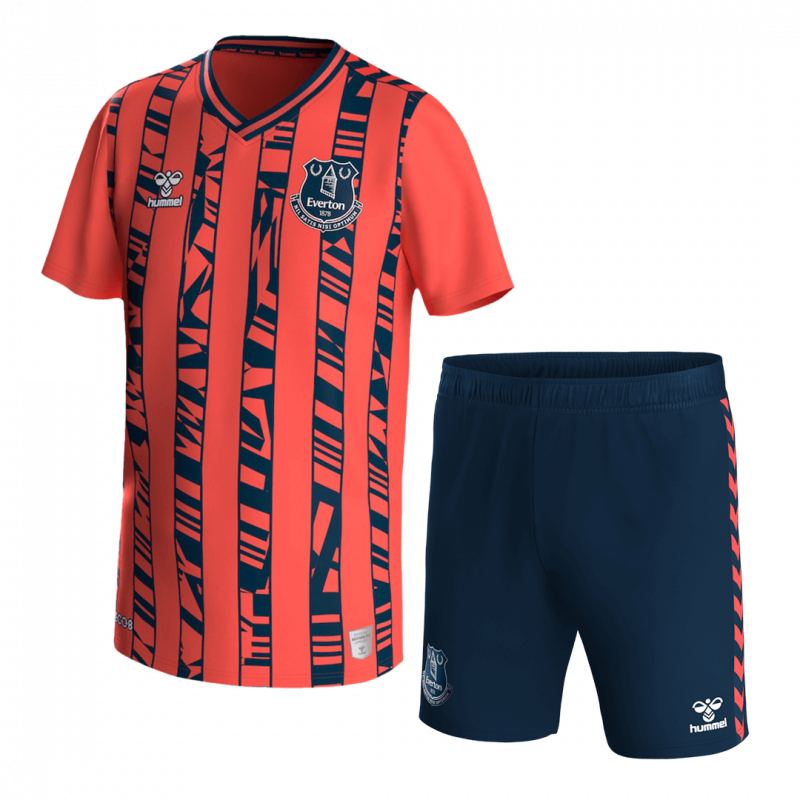 kit enfant Everton 2023/24 extérieur orange