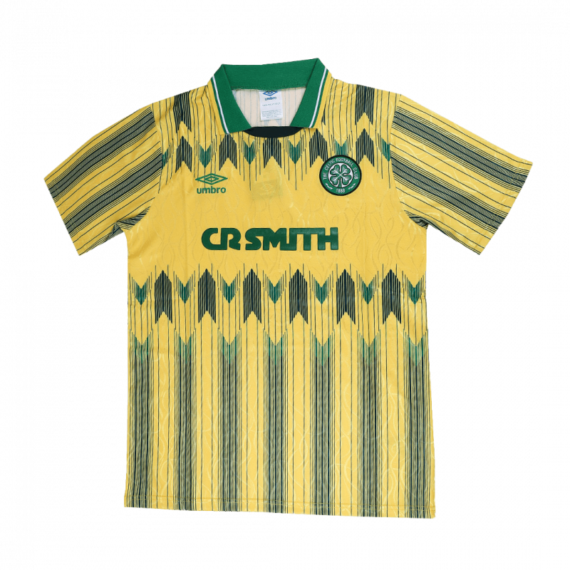 Celtic 1991/92 Away Yellow Retro Jersey