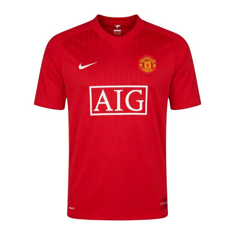 maillot Manchester United 2007/08 domicile rouge Retro