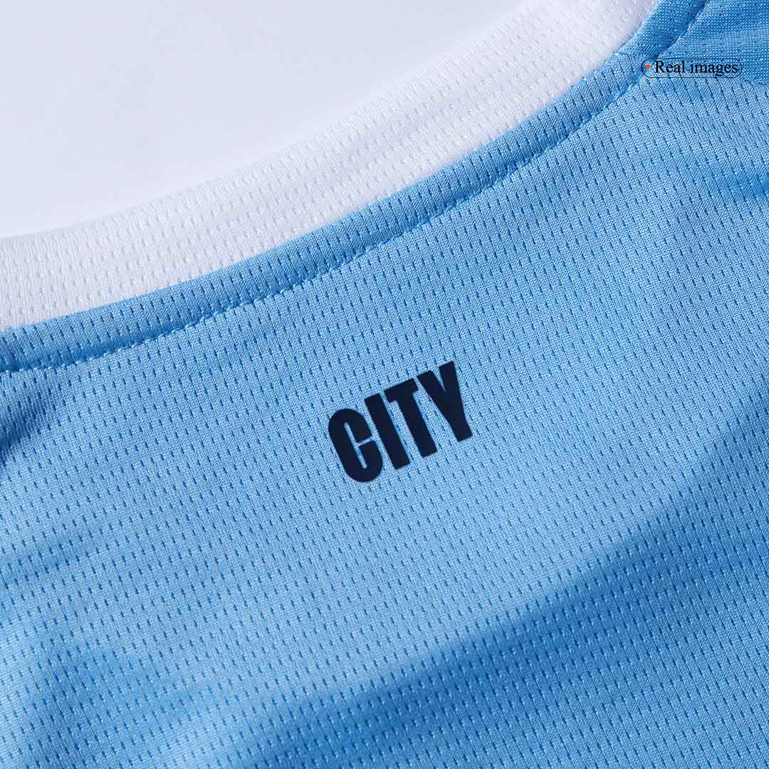 kit enfant Manchester City 2025/26 domicile bleu