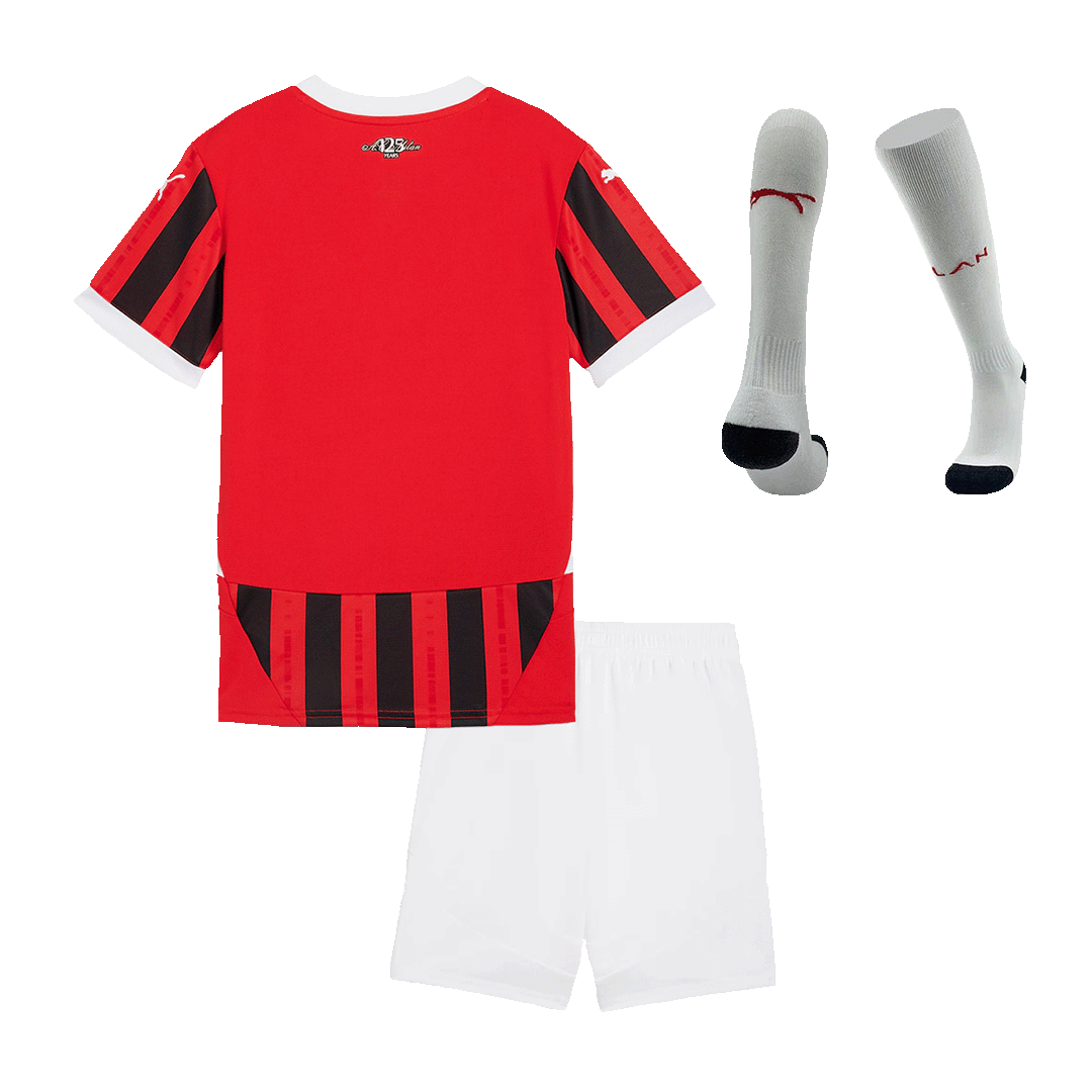 kit enfant AC Milan 2024/25 domicile rouge