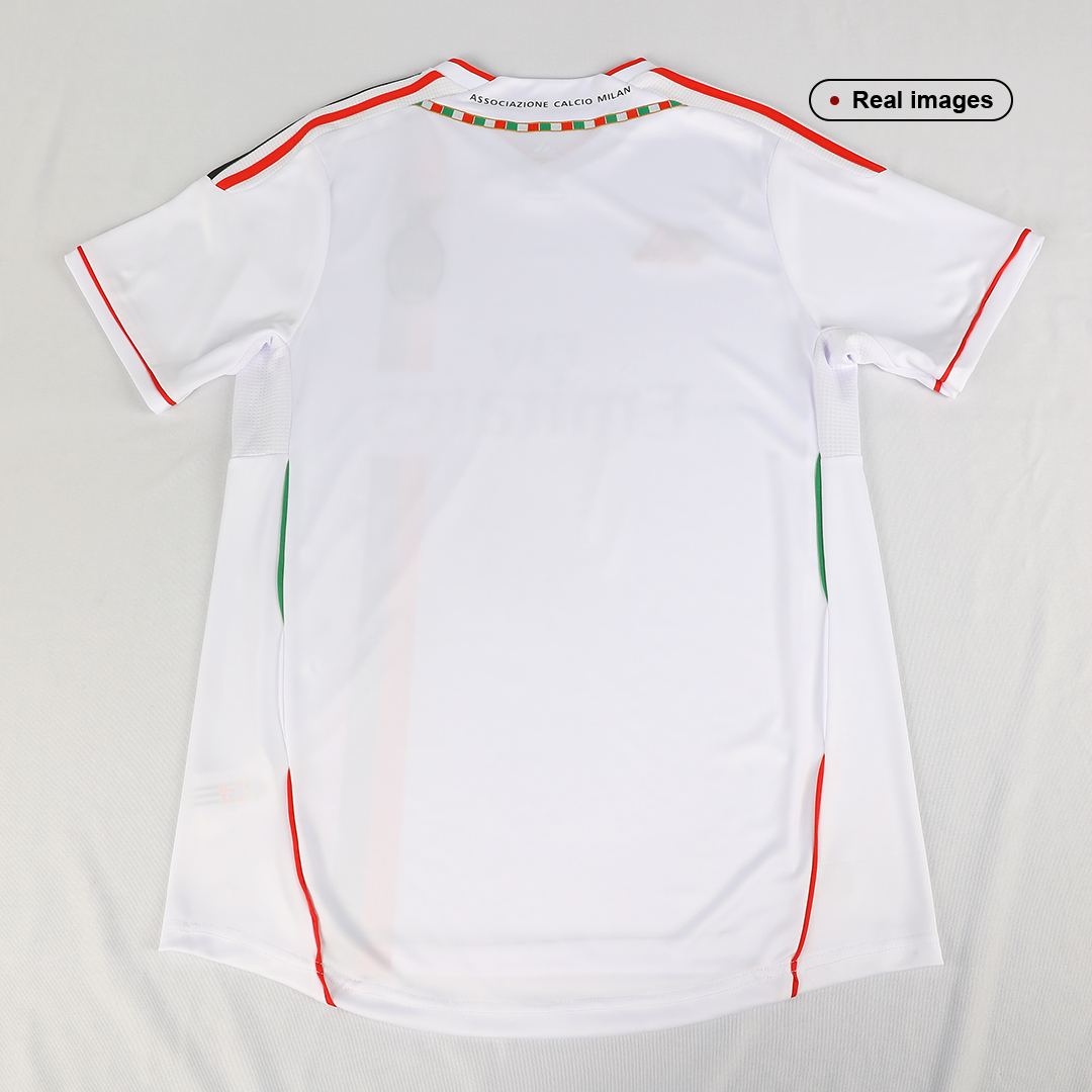 maillot AC Milan 2011/12 extérieur blanc Retro