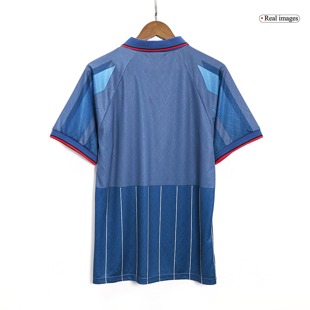 maillot AC Milan 1995/96 extérieur bleu Retro