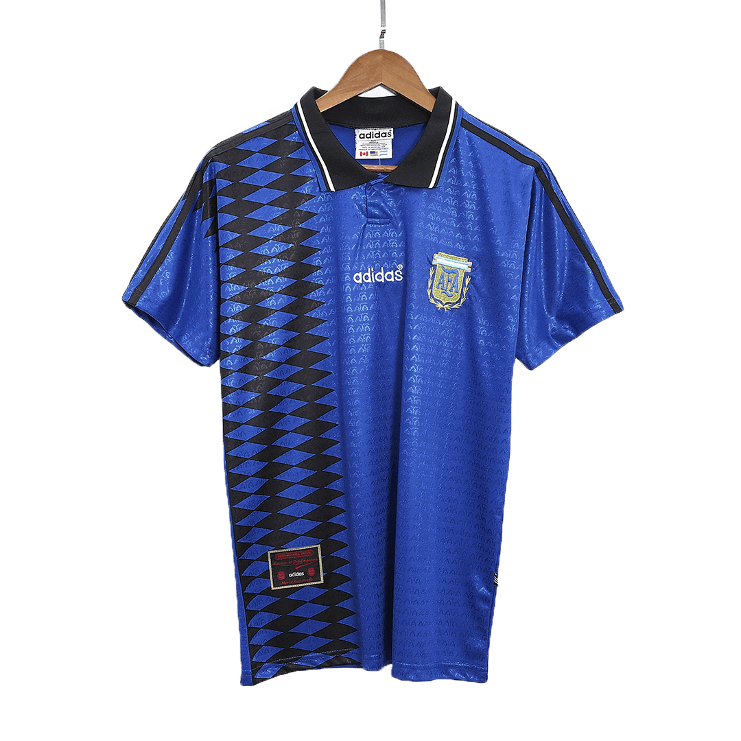 maillot Argentina 1994 extérieur bleu Retro