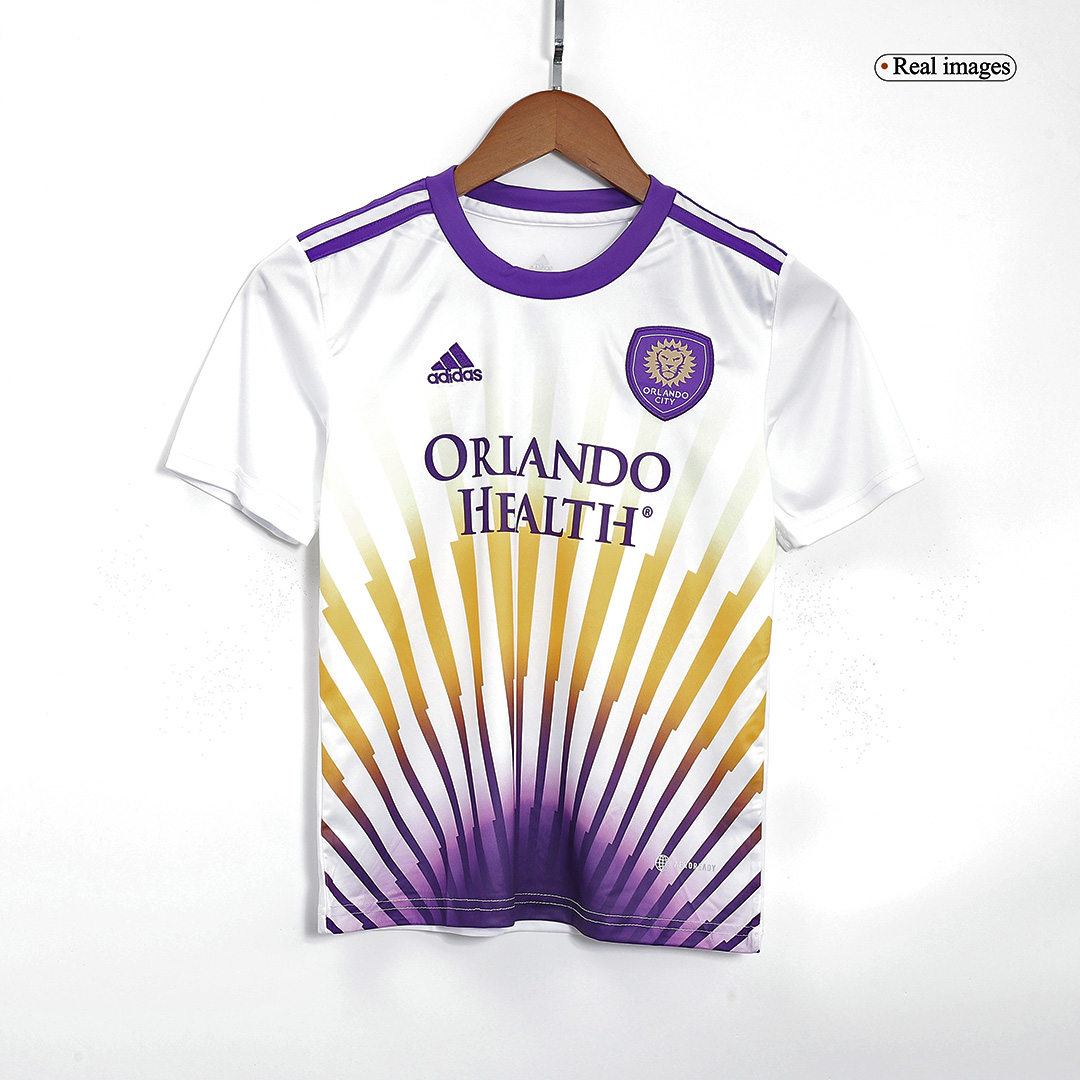kit enfant Orlando City 2022 extérieur blanc