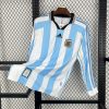 Argentine maillot foot 1998 manches longues Retro Jersey