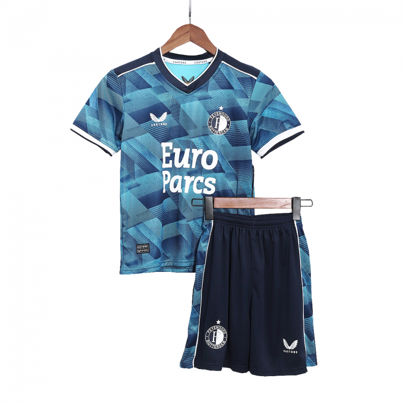 kit enfant Feyenoord 2023/24 extérieur bleu