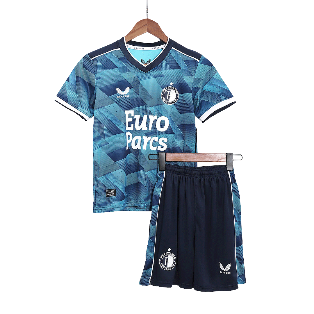 kit enfant Feyenoord 2023/24 extérieur bleu