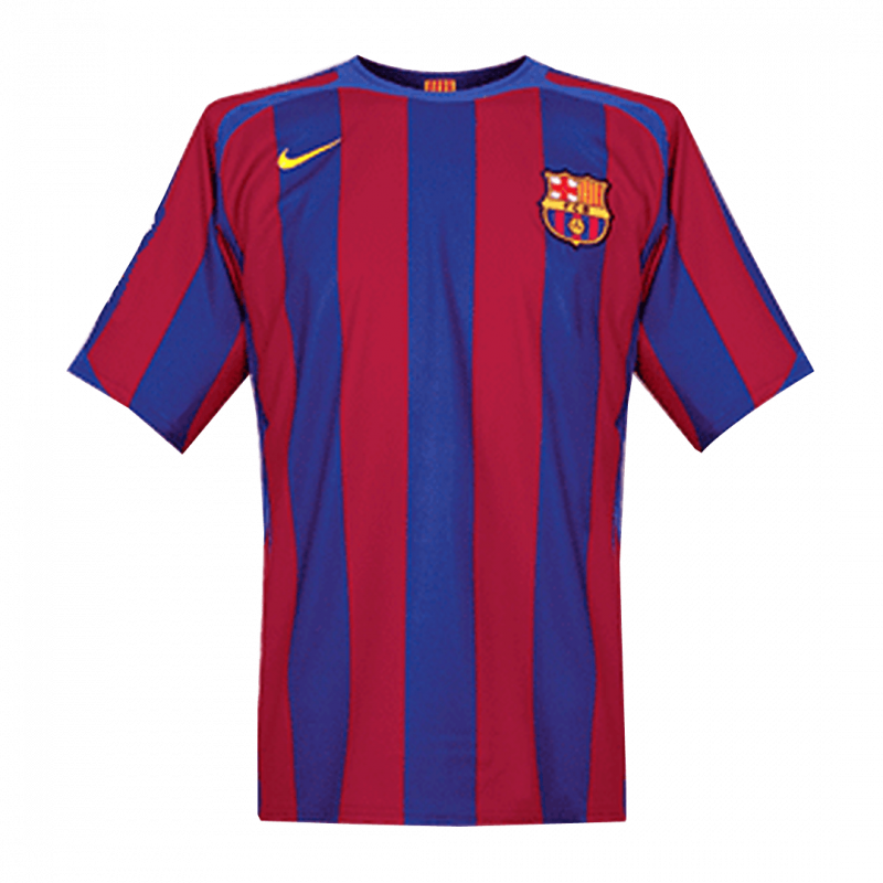 maillot Barcelona 2005/06 domicile bleu UCL Retro