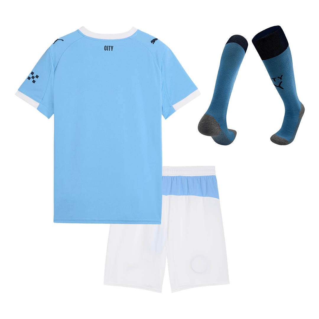 kit enfant Manchester City 2025/26 domicile bleu