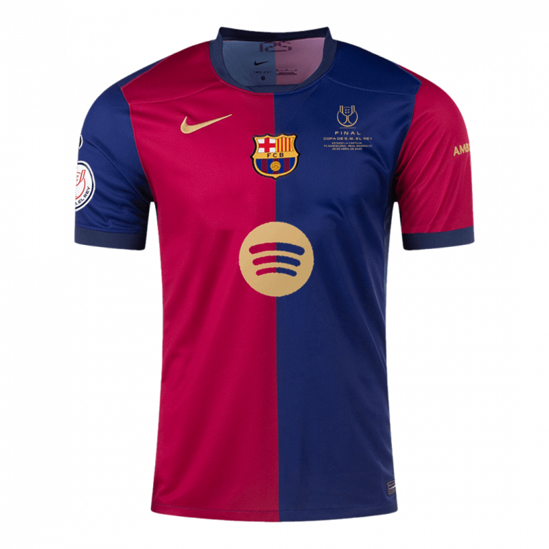 Barcelona 2024/25 Home Blue finale de la Copa del Rey Jersey