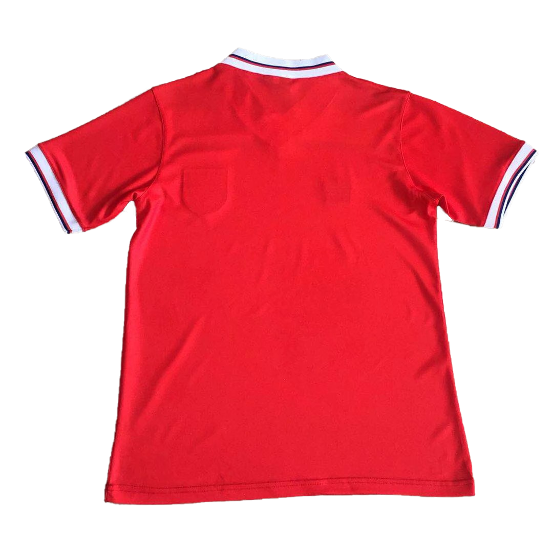 maillot England 1980 extérieur rouge Retro