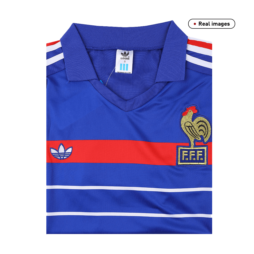 maillot France 1984 domicile bleu Retro