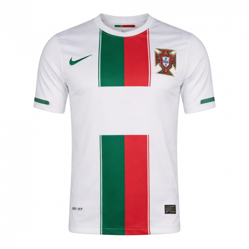 maillot Portugal 2010 extérieur blanc Retro