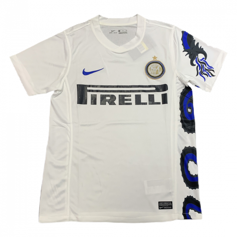 maillot Inter Milan 2010/11 extérieur blanc Retro