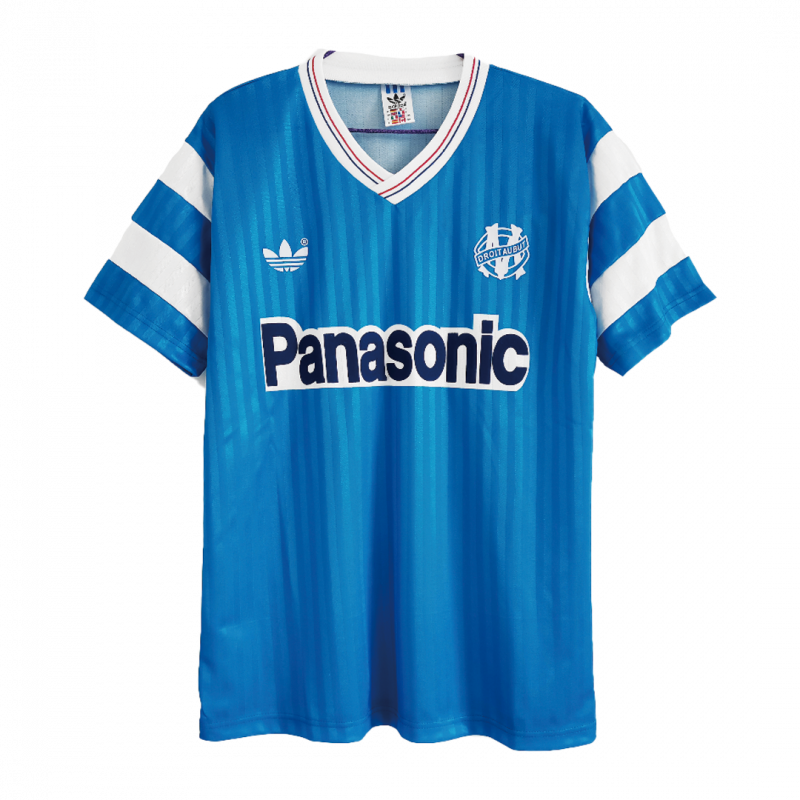 maillot Marseille 1990 extérieur bleu Retro