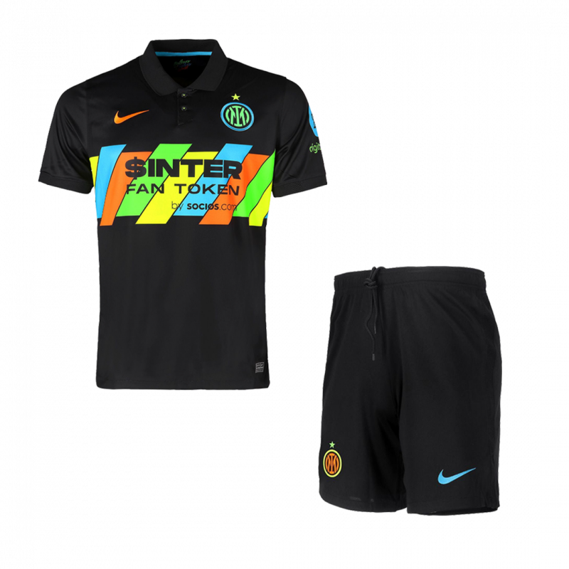 kit enfant Inter Milan 2021/22 troisième noir