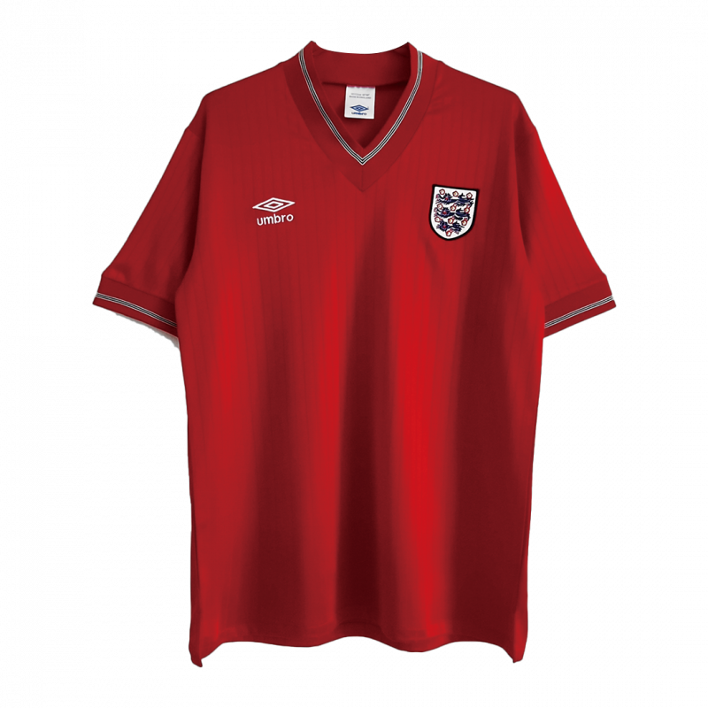 maillot England 1984/87 extérieur rouge Retro
