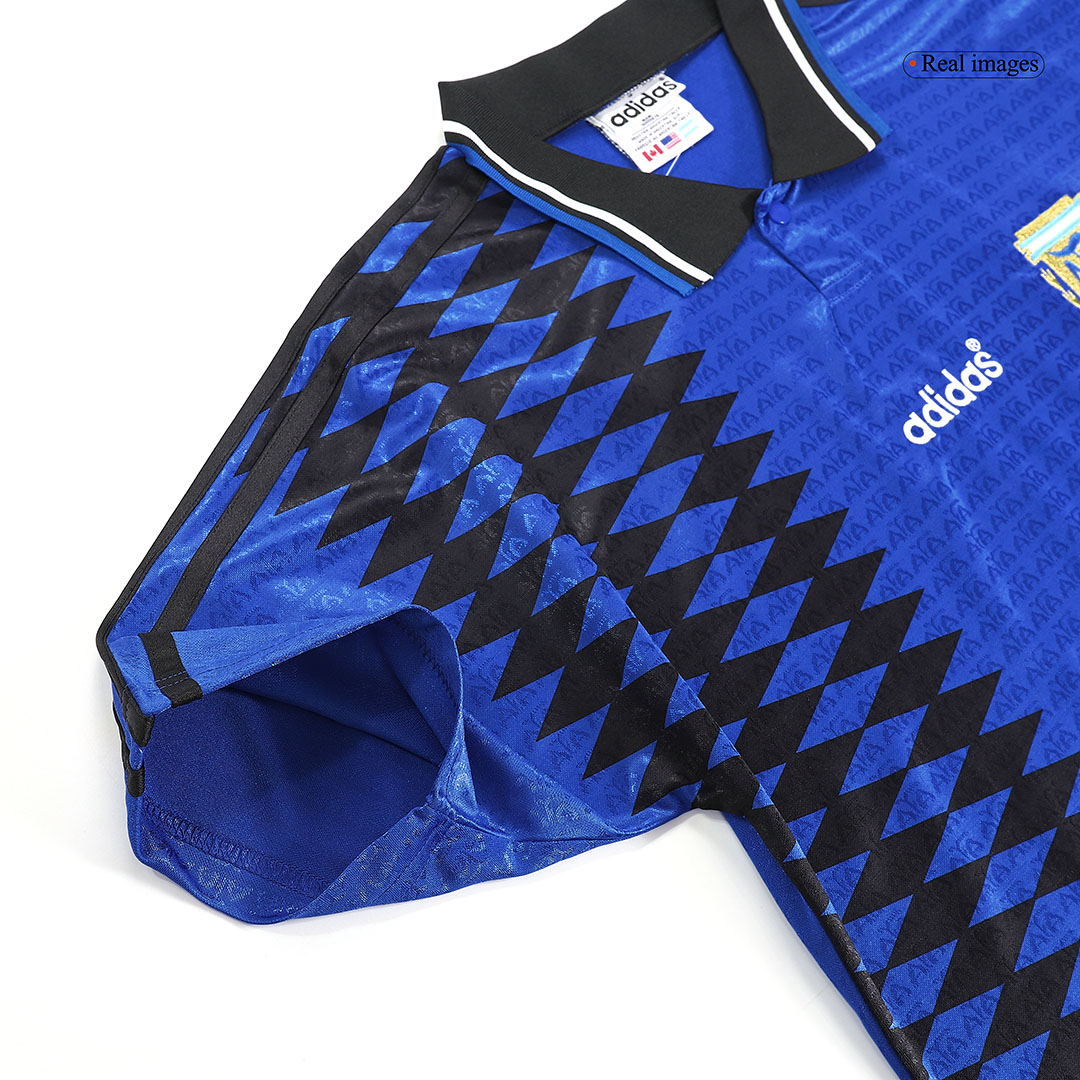 maillot Argentina 1994 extérieur bleu Retro