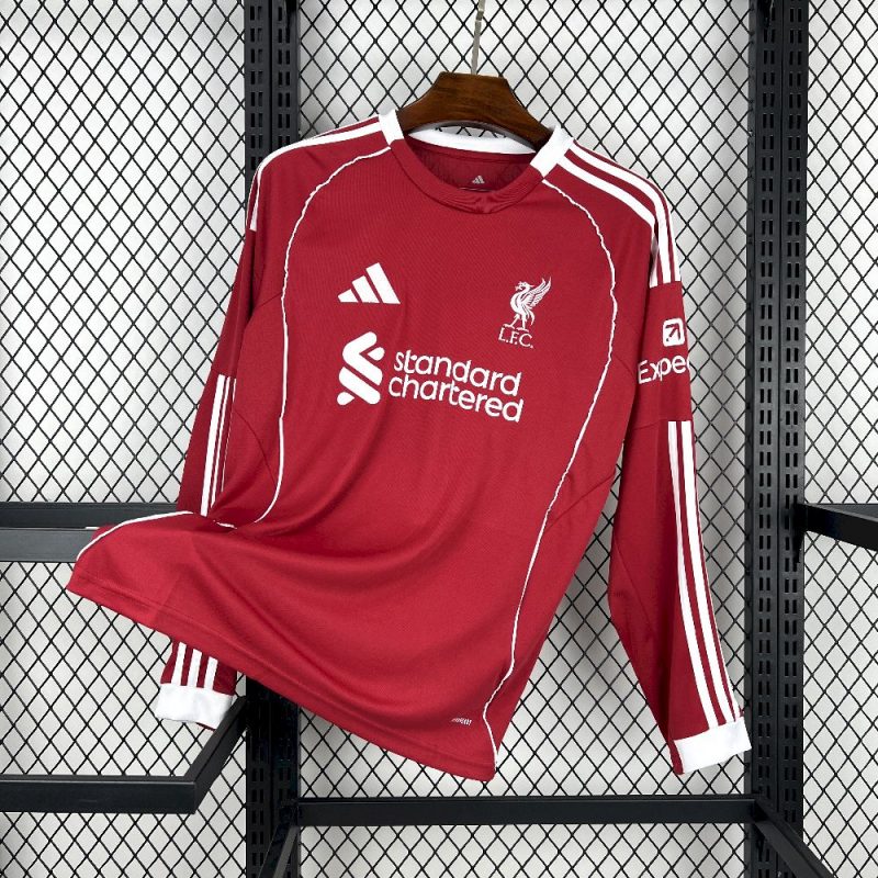 Maillot Foot Liverpool 2025/26 manches longues Jersey