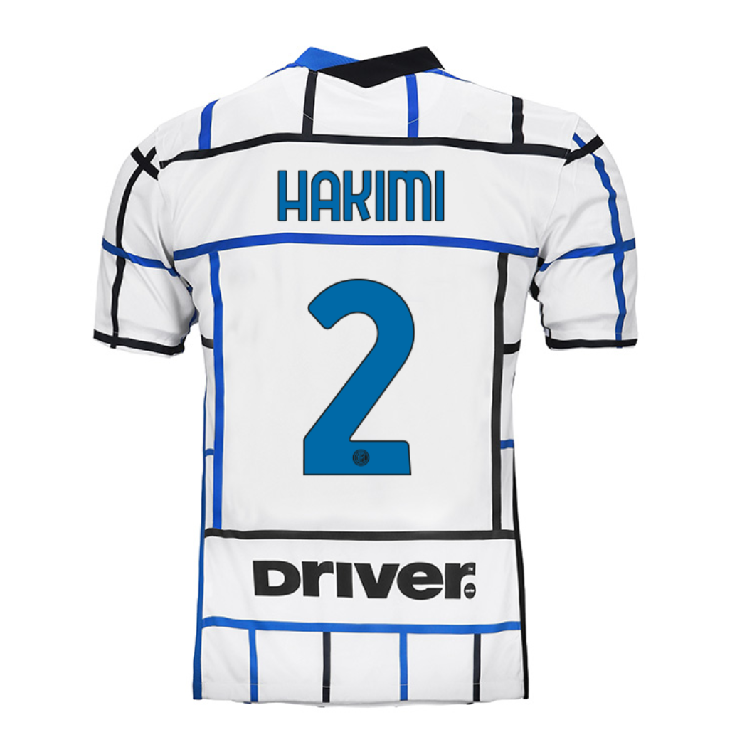 maillot HAKIMI #2 Inter Milan 2020/21 extérieur blanc