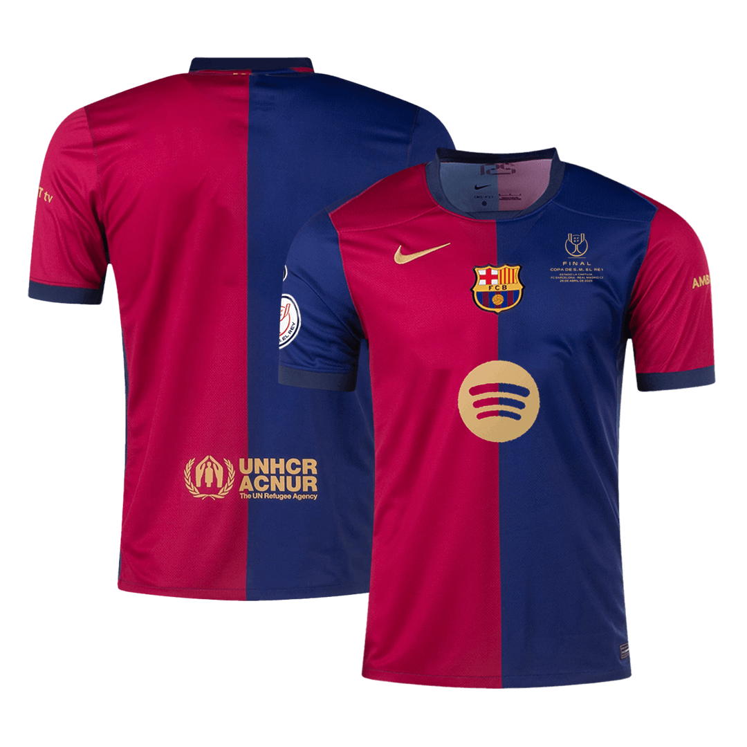 maillot Barcelona 2024/25 domicile bleu finale de la Copa del Rey