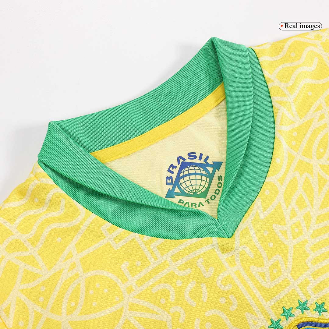 kit enfant Brazil 2024 domicile jaune