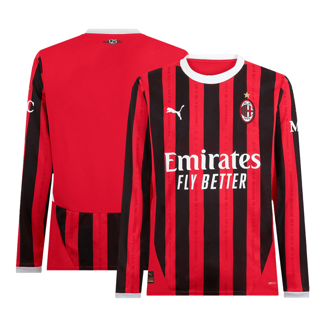 maillot AC Milan 2024/25 domicile noir manches longues