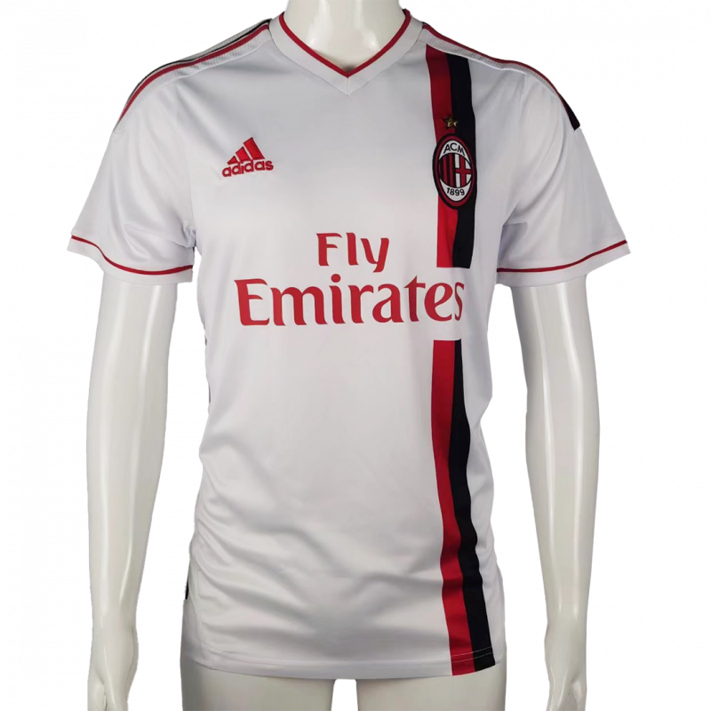 maillot AC Milan 2011/12 extérieur blanc Retro