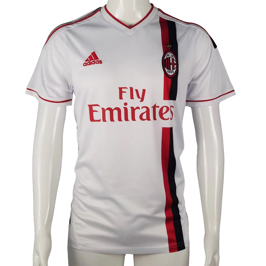 maillot AC Milan 2011/12 extérieur blanc Retro