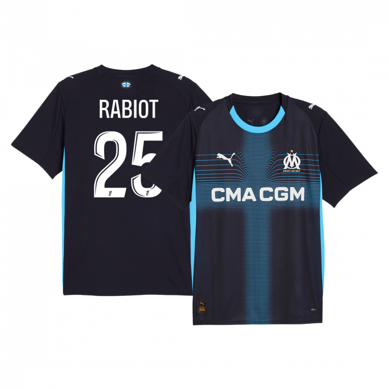 maillot RABIOT #25 Marseille 2025/26 extérieur bleu
