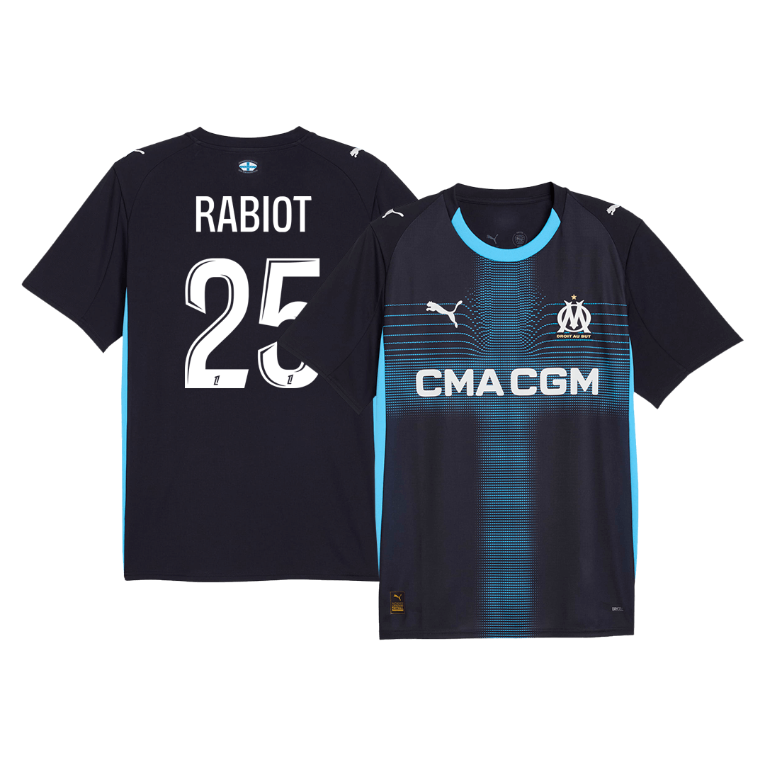 maillot RABIOT #25 Marseille 2025/26 extérieur bleu