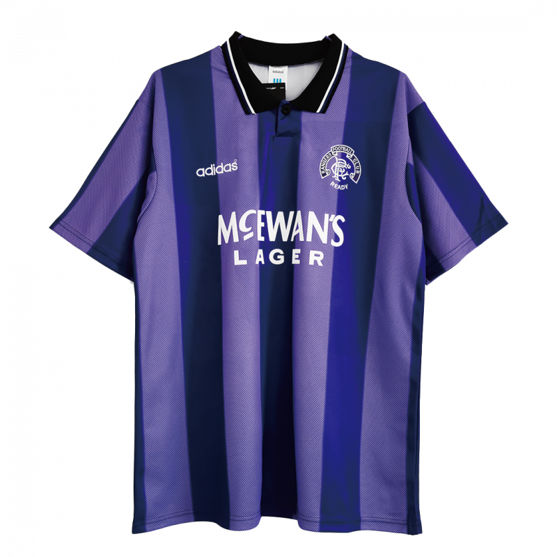 maillot Glasgow Rangers 1994/95 extérieur violet Retro