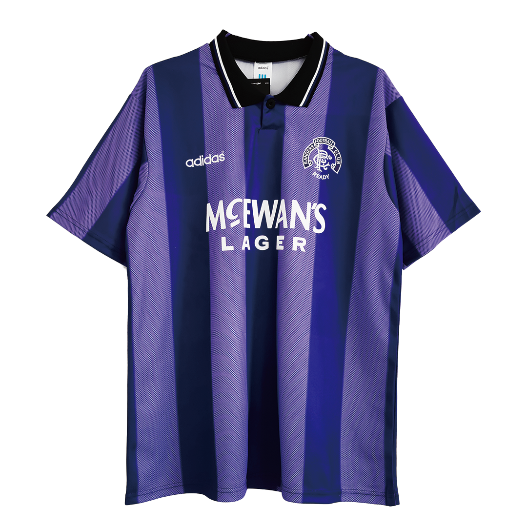 maillot Glasgow Rangers 1994/95 extérieur violet Retro