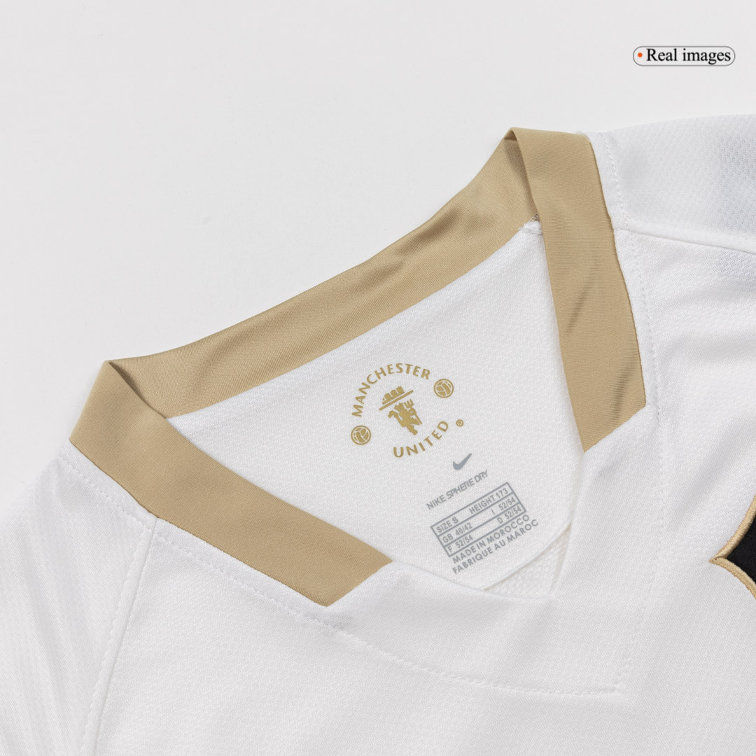 maillot Manchester United 2006/07 extérieur blanc Retro