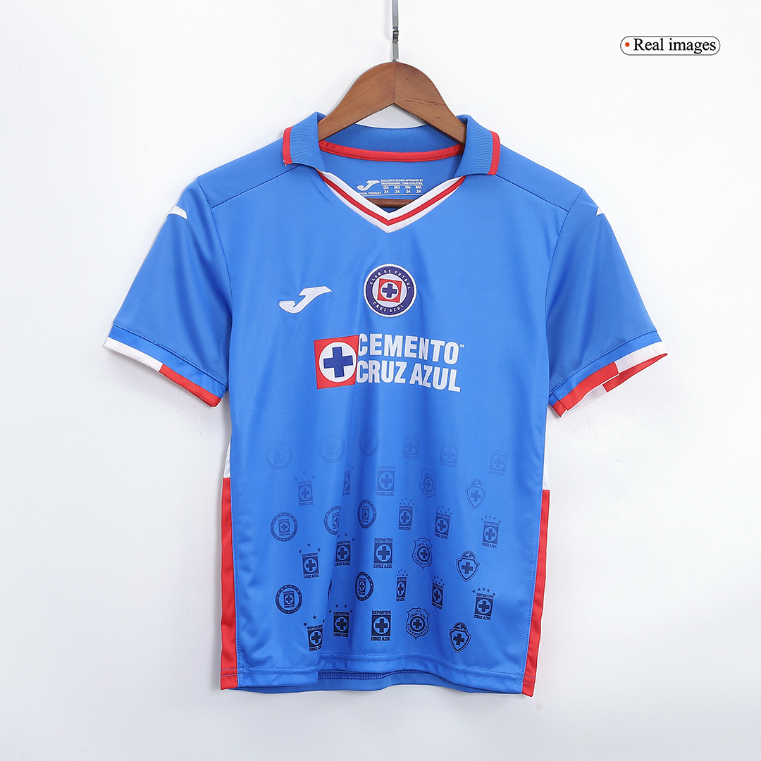 kit enfant Cruz Azul 2022/23 domicile bleu