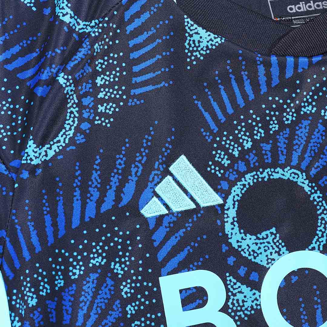 kit enfant Leeds United 2023/24 extérieur bleu