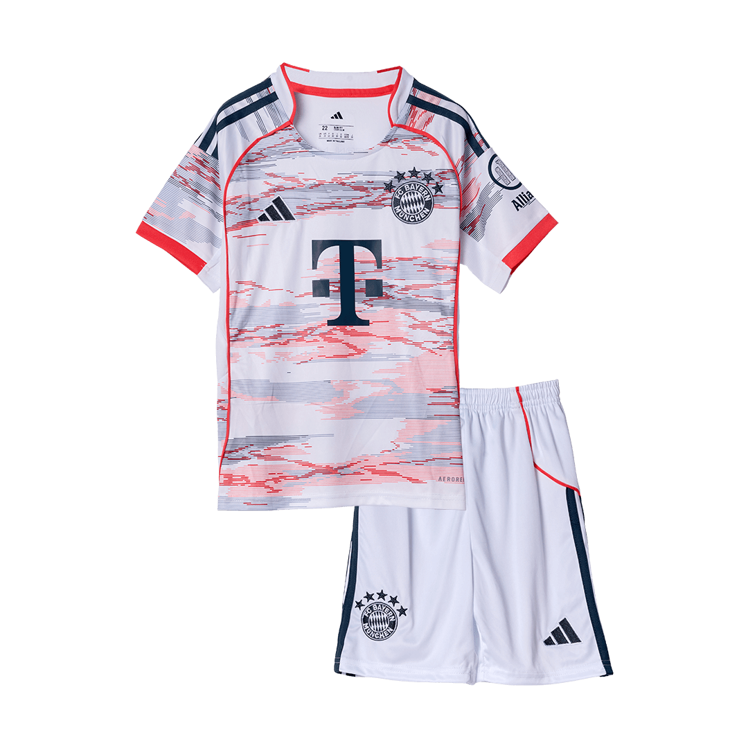 kit enfant Bayern Munich 2025/26 extérieur blanc