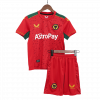 kit enfant Wolverhampton Wanderers 2023/24 extérieur rouge