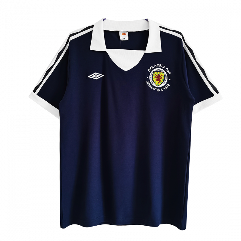 maillot Scotland 1978 domicile bleu Retro