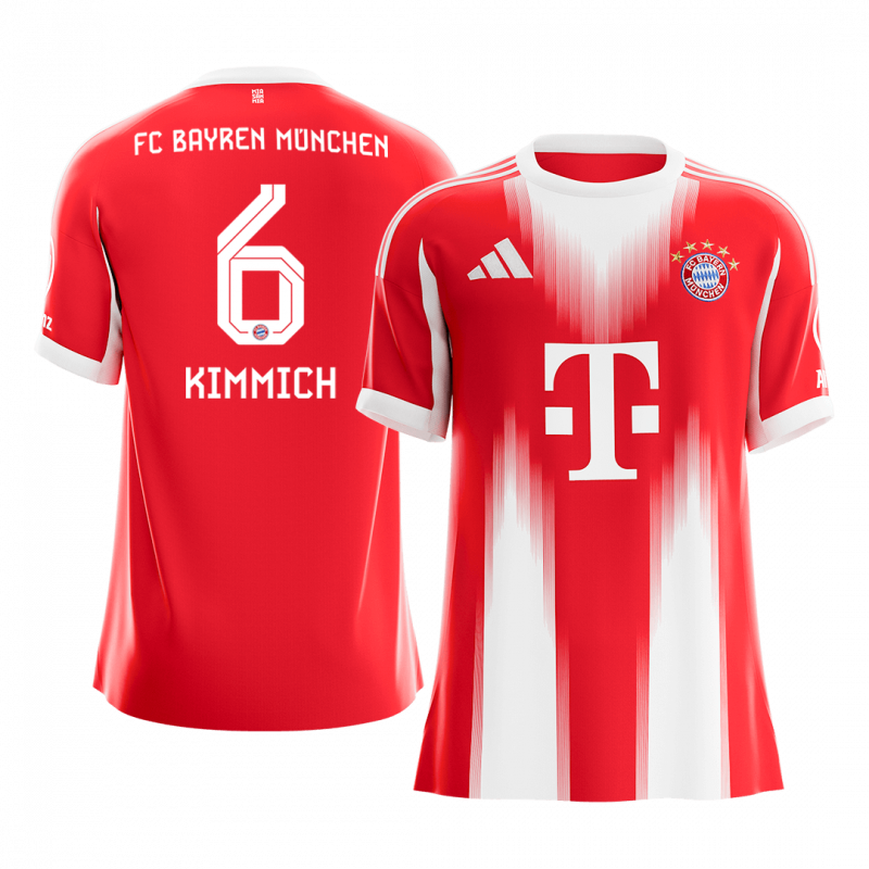 maillot KIMMICH #6 Bayern Munich 2025/26 domicile rouge Premium
