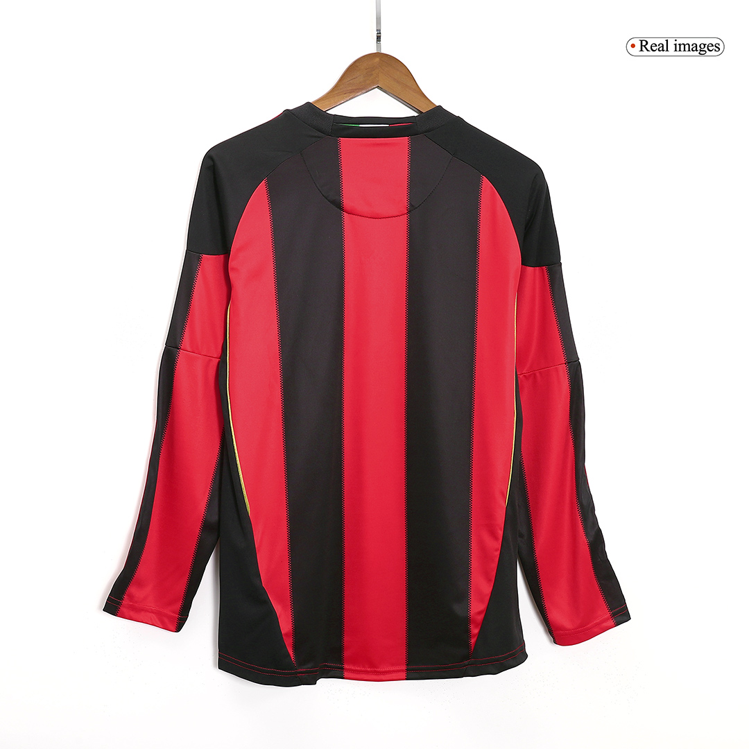 maillot AC Milan 2010/11 domicile noir manches longues Retro