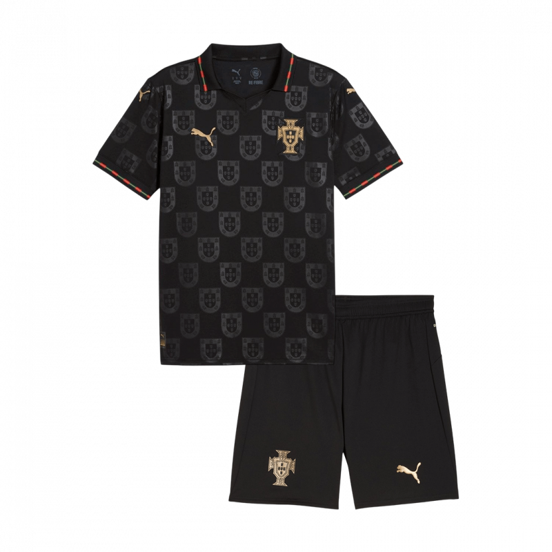 Portugal 2026 Black Kids Kit