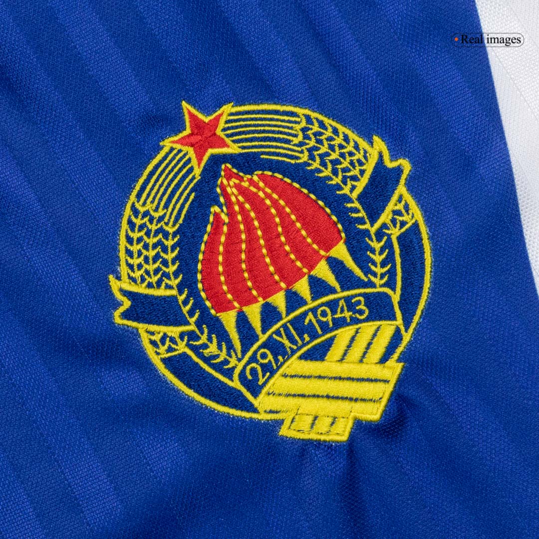 maillot Yugoslavia 1990 domicile bleu Retro