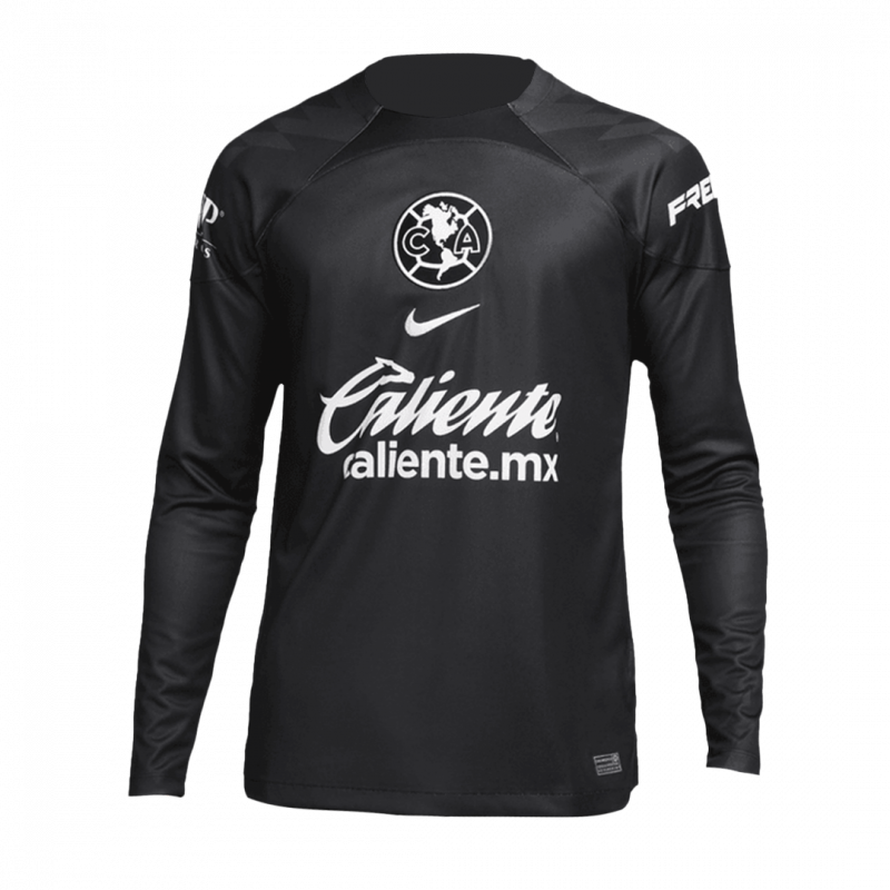 Club America 2023/24 Goalkeeper Black manches longues Goalkeeper Jersey
