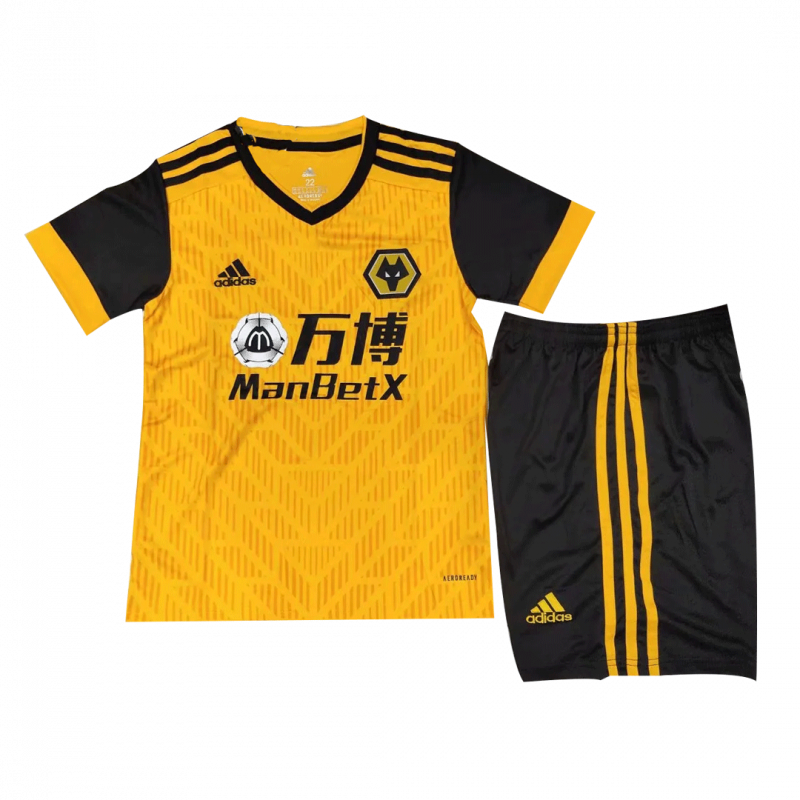 kit enfant Wolverhampton Wanderers 2020/21 domicile noir