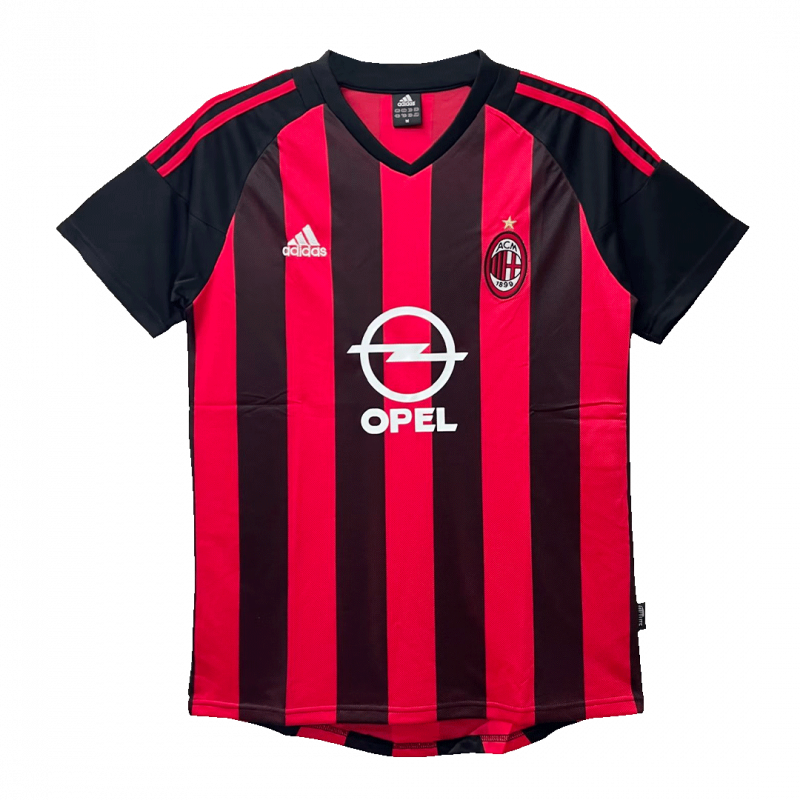 maillot AC Milan 2002/03 domicile noir Retro