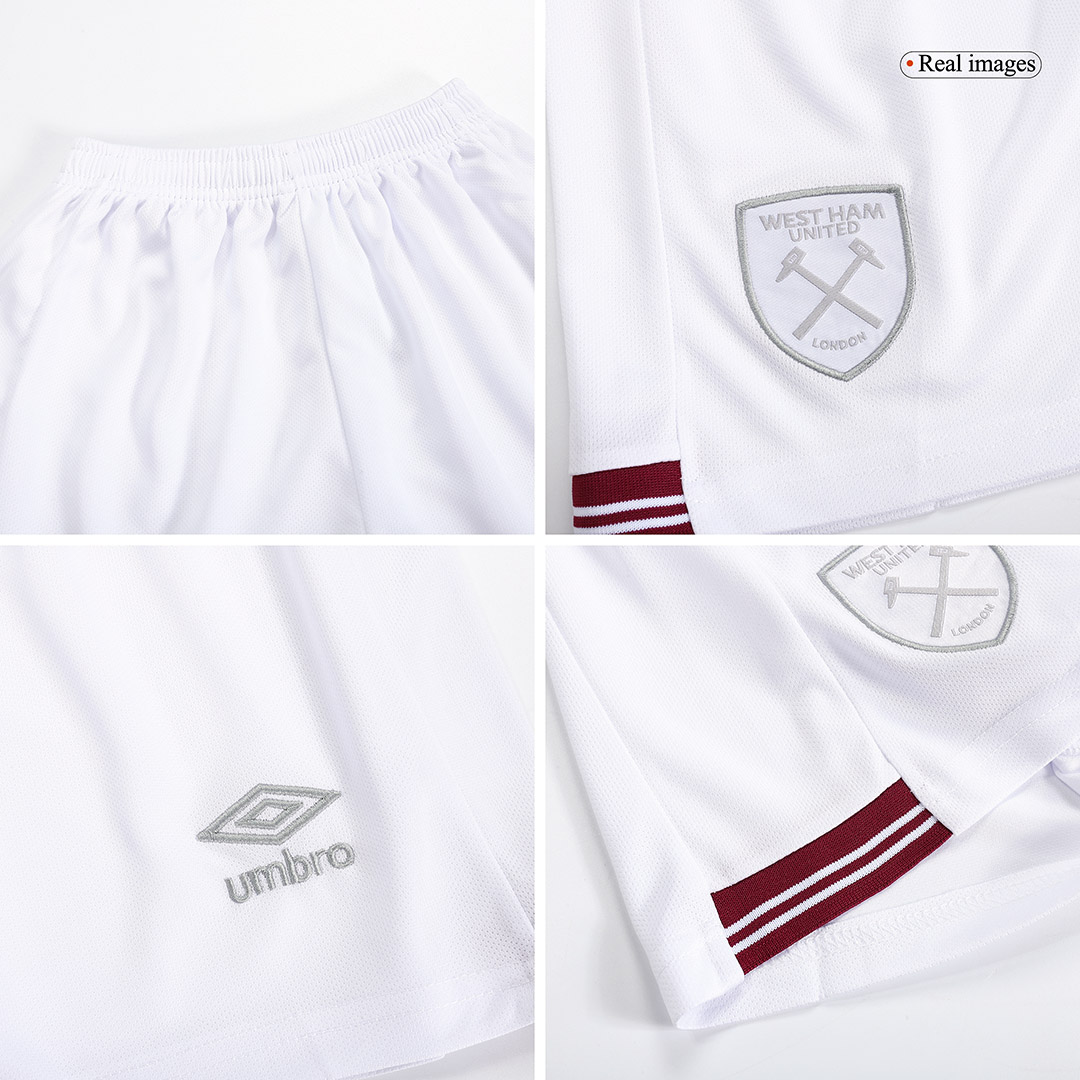kit enfant West Ham United 2023/24 extérieur blanc