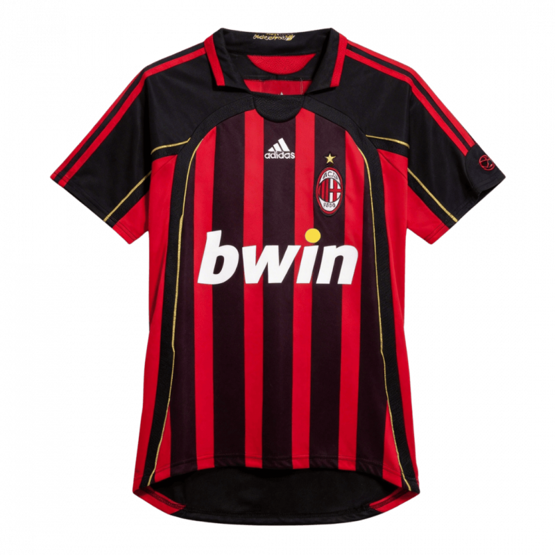 maillot AC Milan 2006/07 domicile noir Retro