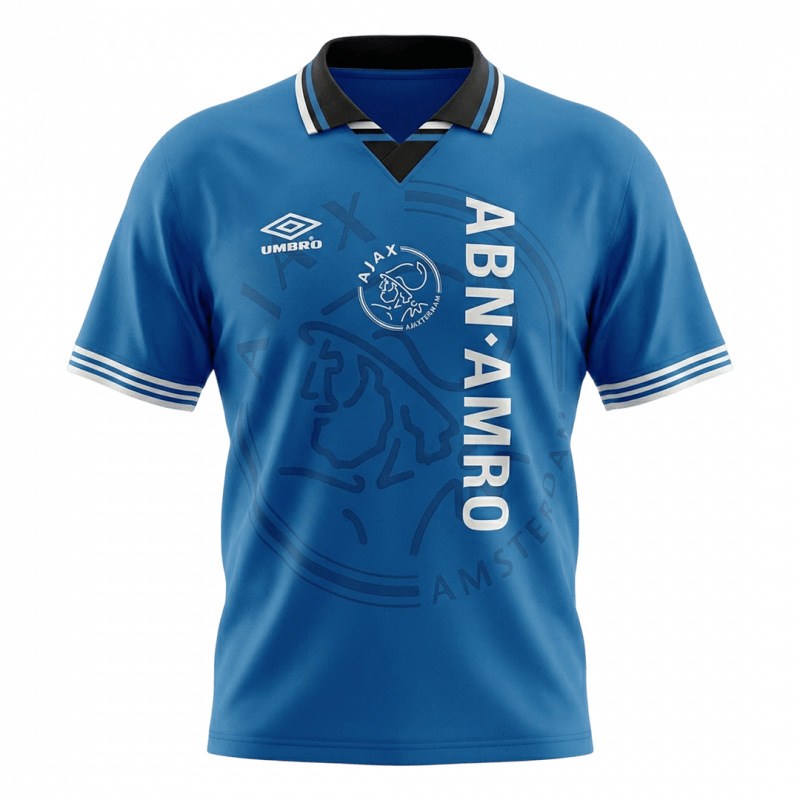 maillot Ajax 1995/96 extérieur bleu Retro